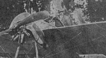 L’avion de Georges Legagneux avant son crash dans la Loire (Le Petit Courrier 97 JO 27)