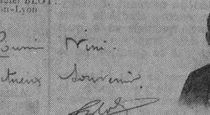 Une des dernières cartes postales du brigadier aviateur Blot à sa petite cousine, la jeune Eugènie Bonneau.